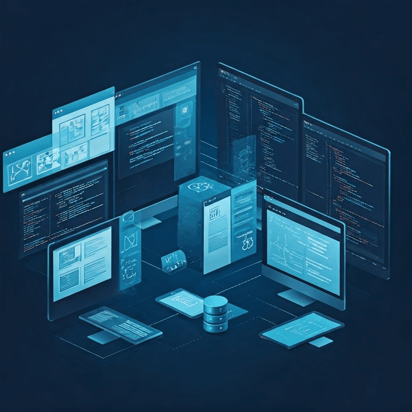 Phát triển và lập trình website illustration