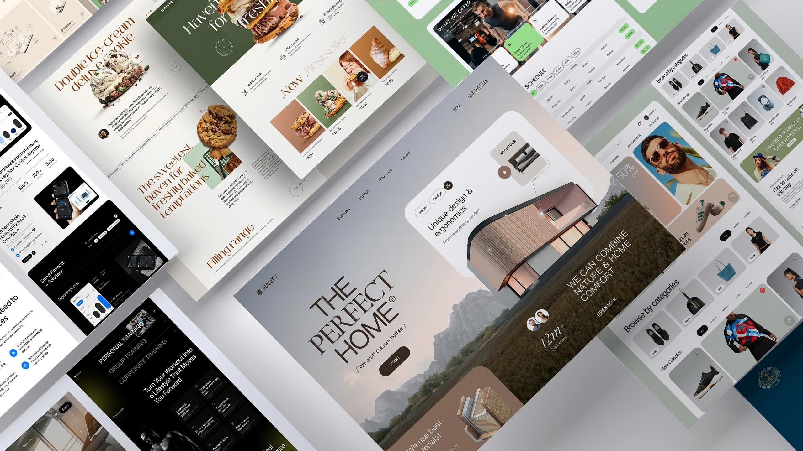 Trưng bày thiết kế trang web chuyên nghiệp